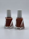 Essie Gel Couture Nail Polish  .46oz # 252 FAB FLORALS - red amber brown ~ 2 Pcs
