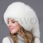 Real Fox Fur Women's Hat Russian Winter Warmer Ushanka Cossack Ski Ear Cap