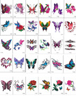30Pcs Rose Flower Butterfly Women Girl Temporary Tattoos Fake Body Stickers #F