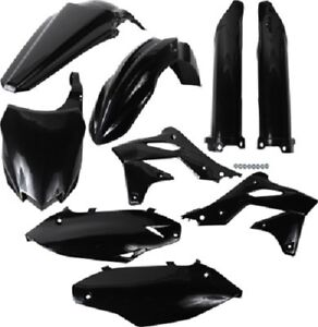 Acerbis Plastic Kit Set Kawasaki Black KX250F 2013-2016 (For: 2013 KX250F)