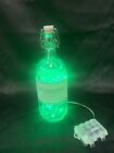 1L Liquor Bar Bottle Table Lamp color strand battery lights Vodka Upcycle Art