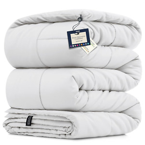 BELADOR White Comforter Duvet Insert Twin Size Bed Comforter- All-Season Down Al