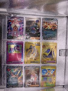 Pokemon Binder Card Lot Collection V's VMAX Full Art Holo Trainer Rare