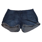 Old Navy Shorts Mid Rise Blue Denim Hot Pants Pockets Cotton Womens Plus Size 20