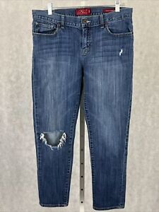 Lucky Brand Womens Blue Sienna Cigarette Mid Rise cropped Denim Jeans Size 10/30