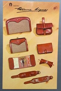 Vintage Postcard Etienne Aigner Purses, Wallets, Accessories Fashion Unposted