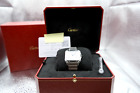 Cartier Santos De Cartier Medium Automatic Steel Watch 35mm WSSA0029 Extra Strap