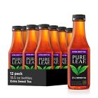 Pure Leaf Iced Real Brewed Black Tea, Extra Sweet, 18.5 Fl Oz, Pack of 12