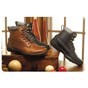 Boss Men's Diabetic Boots with Free Heat Moldable Inserts by Dr Comfort