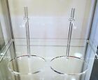 2 Clear Acrylic Figure Stands - 1/6th Scale - US Seller