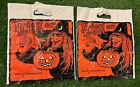 Lot Of 2 Vintage 1960's 1970's Ben Franklin Trick Or Treat Bag Halloween Witches