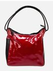 Gucci red patent leather vintage hobo bag