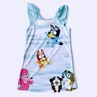 Bluey, Bingo and Friends Girl's Polyester Flutter Sleeve Nightgown
