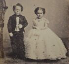 1860s CDV Carte Photo Barnum Commodore Nutt Minnie Warren At Tom Thumb Wedding