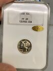 New Listing1938 Proof Mercury Dime PF65 NGC W/Gold CAC Old Gold Embossed Fatty Holder
