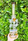 TALL Lookah Glass ™ 17” THICK  Double Honeycomb Perc BONG Glass Water Pipe