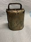 Antique metal cowbell with clapper  Great Sound ,fold over Rivet approx 4