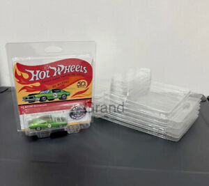 6 Protector Cover Display Cases For Hot Wheels Vintage Redline & Anniversary Ed