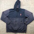 New ListingBoston Red Sox Hoodie Mens Large Embroidered Logo Full Zip Jacket *