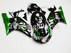 Green Black ABS Injection Fairing Kit Fit for GSXR600/750 01-03 With Tank Cover (For: 2003 GSXR600)