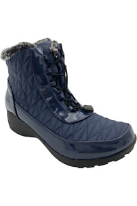 Khombu Waterproof Winter Ankle Snow Boots Molly Navy
