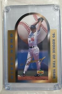 Hideo Nomo 1996 Upper Deck C Card, displayed in protector/stand, numbered 5,000