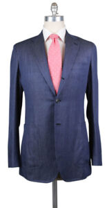 Gently Worn / Imperfect Kiton Blue Cashmere Blend Solid Suit - 40/50 - (WSSLDX1)