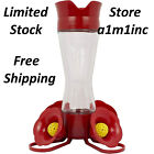 Perky-Pet 8 oz Pinch Waist Glass Hummingbird Feeder, Red - Fast Free Shipping