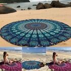Big Hippie Mandala Beach Throw Towel Round Boho Mat Tapestry Wall Hanging Decor