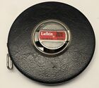 Vintage Lufkin Rule Company Yellow Clad Steel Tape Measure 100 ft W226ME USA