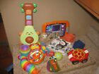11 pc. Mixed Lot Of BABY TOYS Teether Crib Stroller- Sensory- Lights Sounds