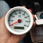 85mm Marine Tachometer 0~8000RPM Car Boat Yacht Outboard Engine LCD Gauge White