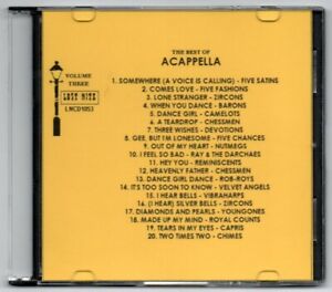 LOST NITE RECORDS THE BEST OF ACAPELLA VOLUME 3