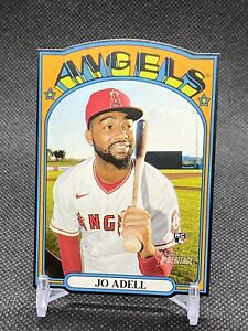 TOPPS 2021 HERITAGE JO ADELL #72DC-10 Rookie RC Die-Cut Mini Angels Baseball SP