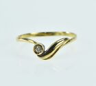 18K Diamond Ornate Swirl Curve Statement Ring Yellow Gold *17