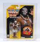 Hasbro WWF Kamala w/moon on belly MOC. CAS authenticated and graded