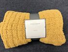 Threshold Cable Knit Throw Gold Color 50in X 60in