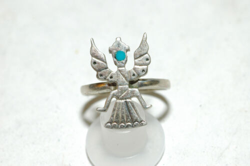 ladies turquoise thunderbird ring sterling silver
