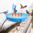 Heated Bird Bath with Thermostatically Controlled 4-In-1 Bird Bath Bird Heater