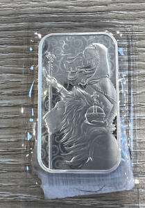 2021 Una and the Lion 1 oz Silver Bar Great Britain Royal Mint SEALED