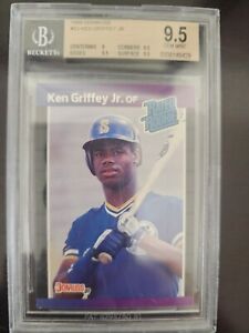 1989 Donruss Ken Griffey Jr. BGS 9.5 ICONIC Rookie RC #33 Card w/ 9.5 subs