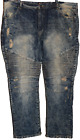 SouthPole Authentic Collection Jeans Size 46x32 Dark Blue Distressed Denim EUC