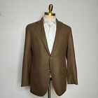 Caruso Made in Italy Sport Coat Mens Brown Houndstooth 42S (52 it)