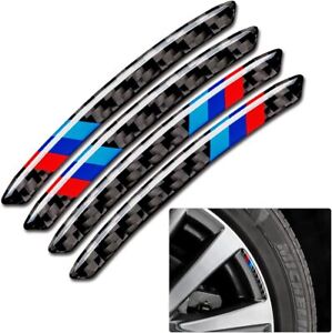 4x Carbon Fiber Wheel Center Emblem Universal Wheel Sticker Protection M fit BMW (For: 2021 BMW X5 xDrive40i 3.0L)