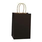 New Listing Kraft Paper Bags 25Pcs 5.25x3.75x8 Inches Small Paper Gift Bags Shopping Black