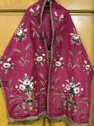 Antique Christian Vestment Chasuble Priest - French Embroidery Brocade - Cope