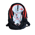 The North Face Jester Outdoor Backpack Gray Red Black Padded
