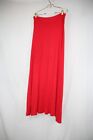 Made by Johnny Maxi Skirt Flowy Bright True Red Stretch Comfort 90s-Y2K Vibes XL