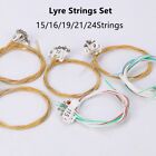 Lyre Harp Nylon String Replacement 15/16/19/21/24 STrings Lyre-Brass Strings-Set