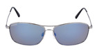 Serengeti CORLEONE Shiny Titanium Siver PHOTOCHROMIC 555NM Blue Sunglasses 8418
